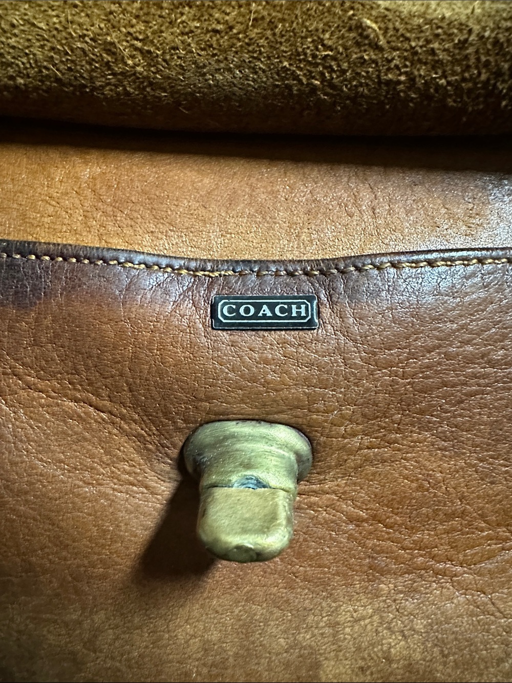 ๐ Rare 60โs Bonnie Cashin Coach Safari-style satchel/carryall British Tan - Picture 4 of 17